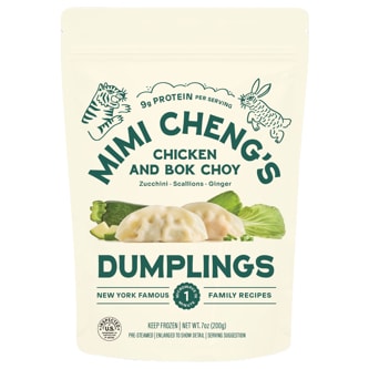 Mimi Cheng's Dumplings, Chicken and Bok Choy, Frozen
